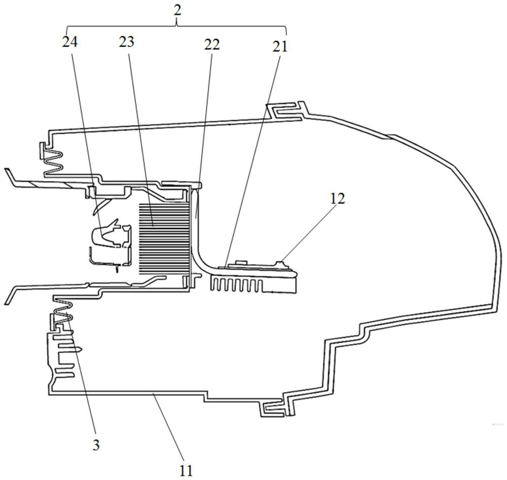 High-power lamp heat dissipation system, vehicle lighting device and vehicle