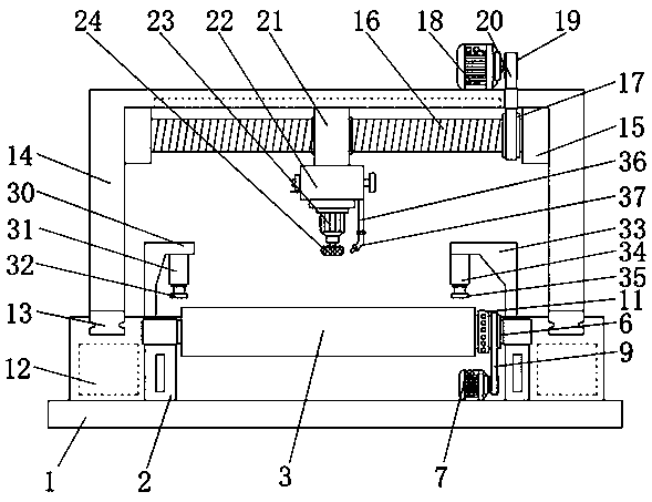 Stone surface grinding and polishing device