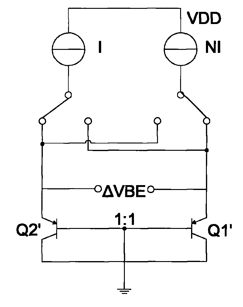 Current temperature sensor circuit for CMOS switch and control method thereof