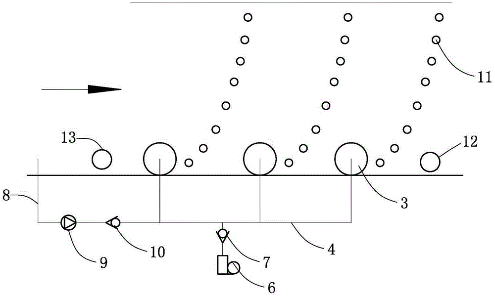 Method of suppressing salinity by air bubbles in river estuaries