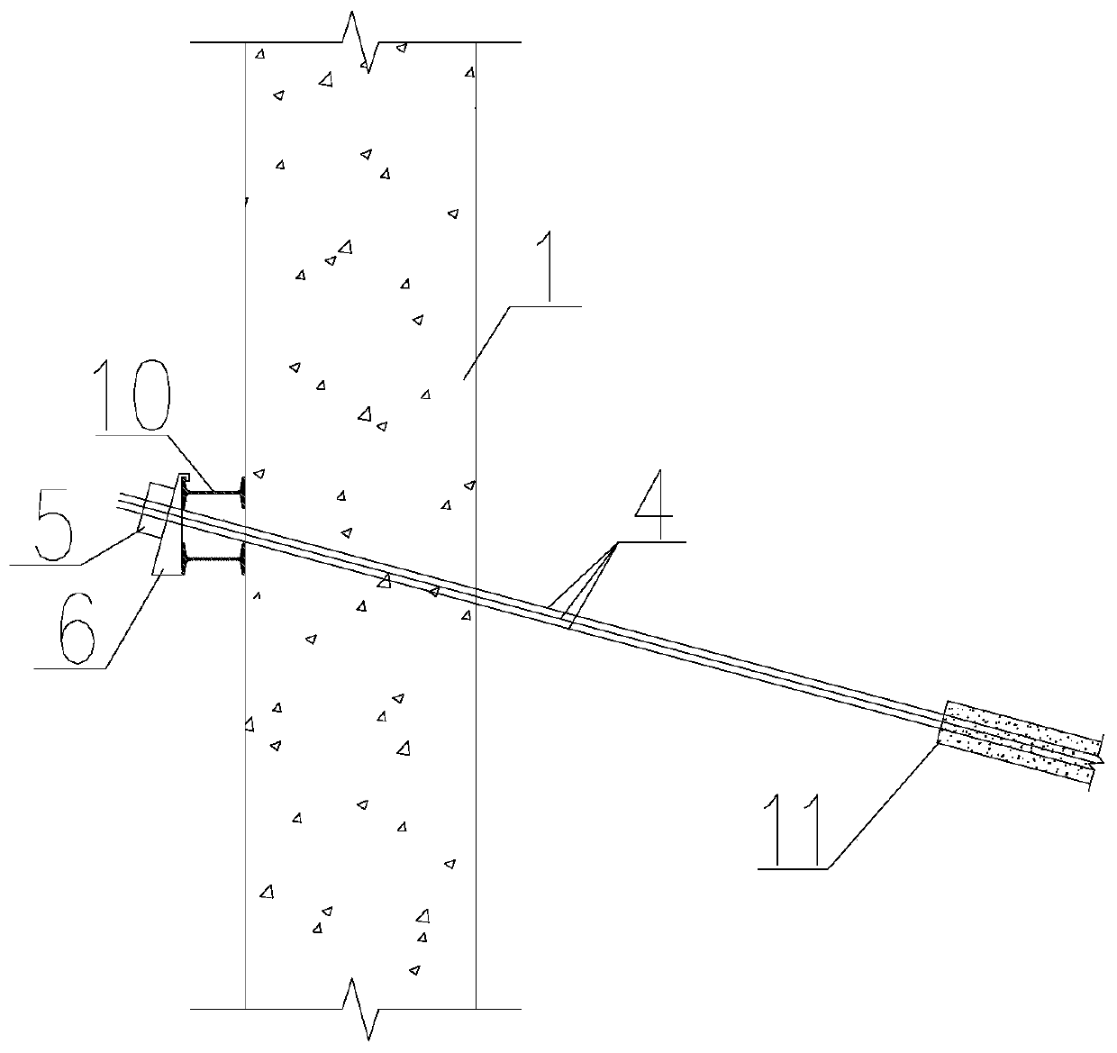 Assembly type retaining structure connecting device and connecting method thereof