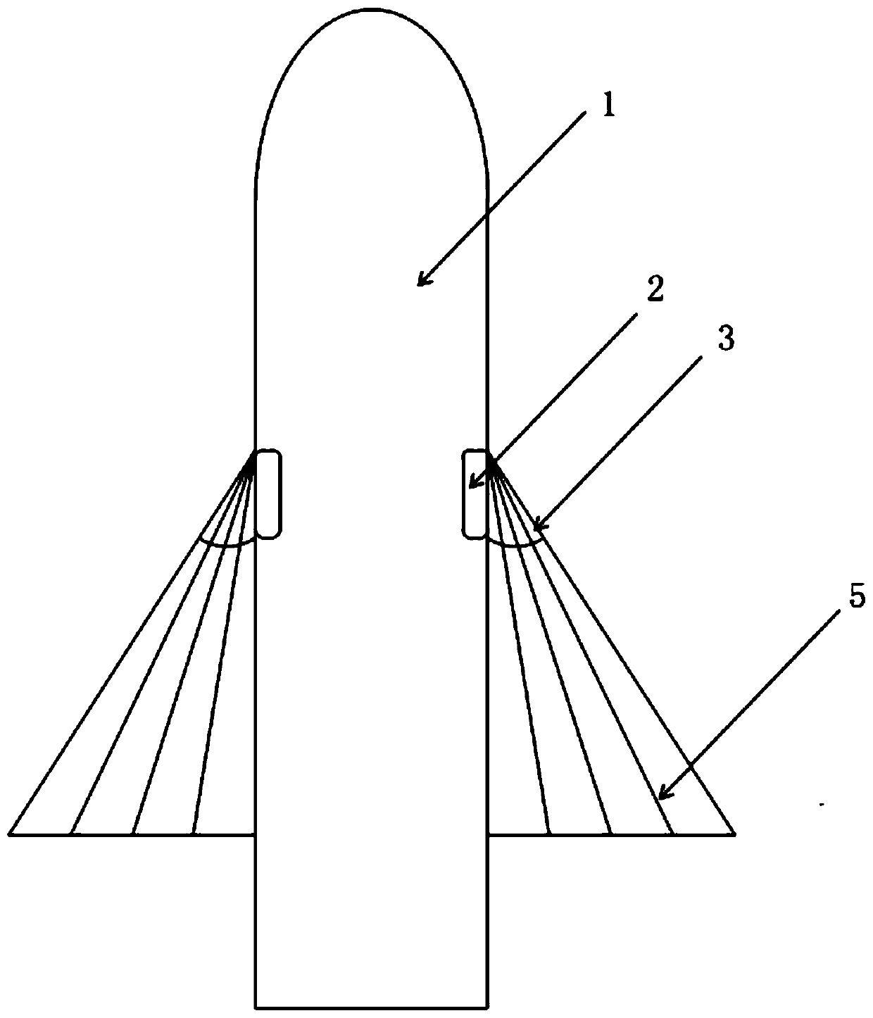 A folding tail for submarine-launched cruise missiles and its driving training method