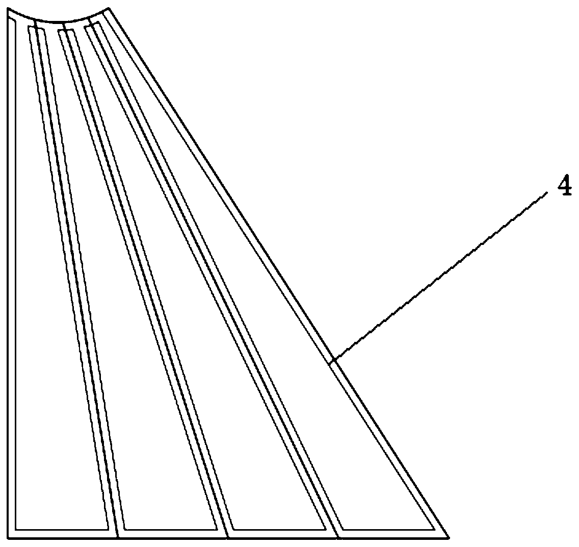 A folding tail for submarine-launched cruise missiles and its driving training method