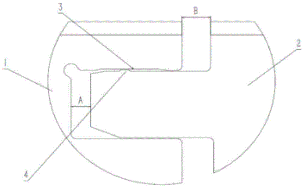 Large heavy vehicle used rim lock ring having mortise and tenon joints