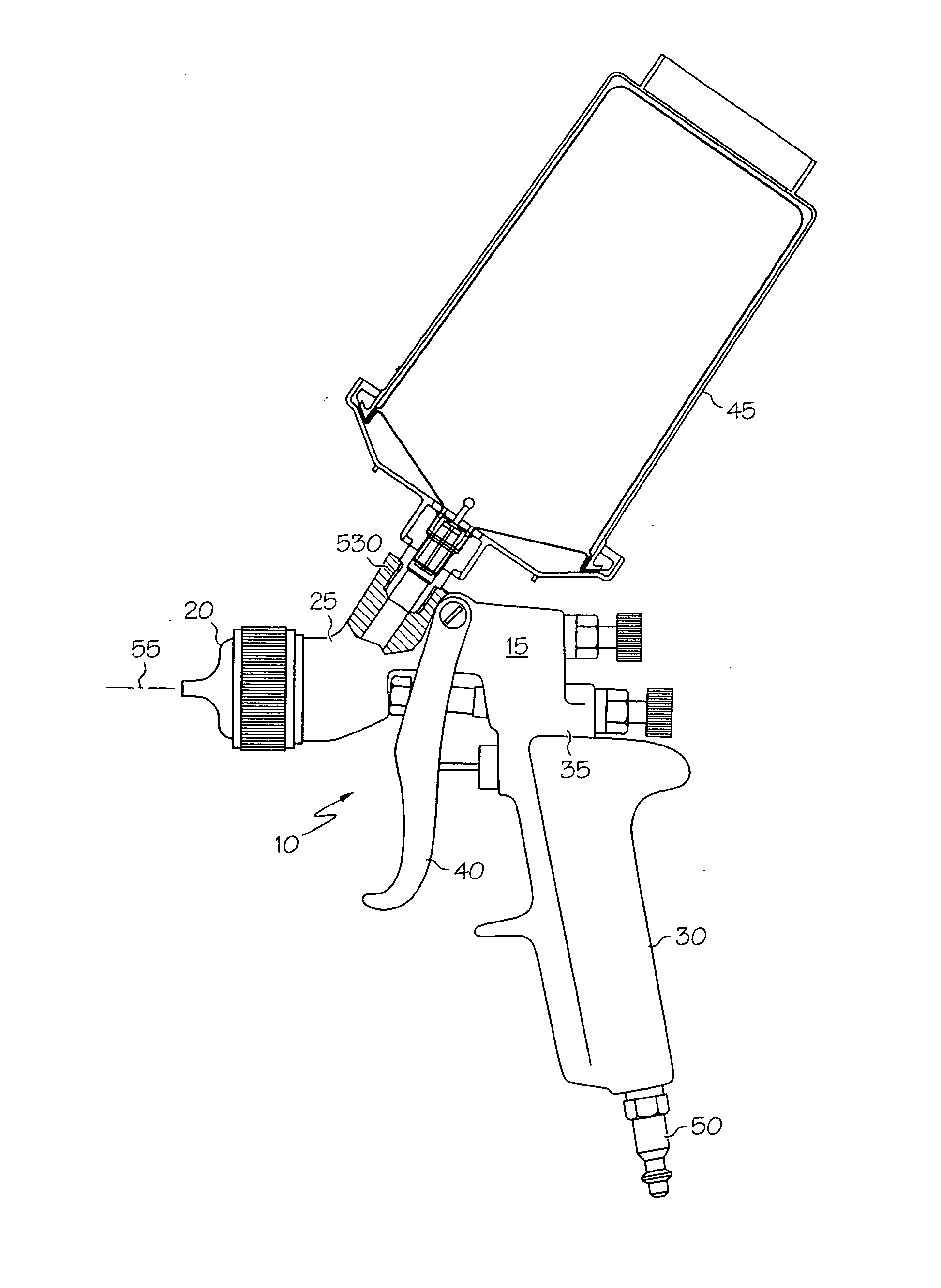 Antistatic paint cup