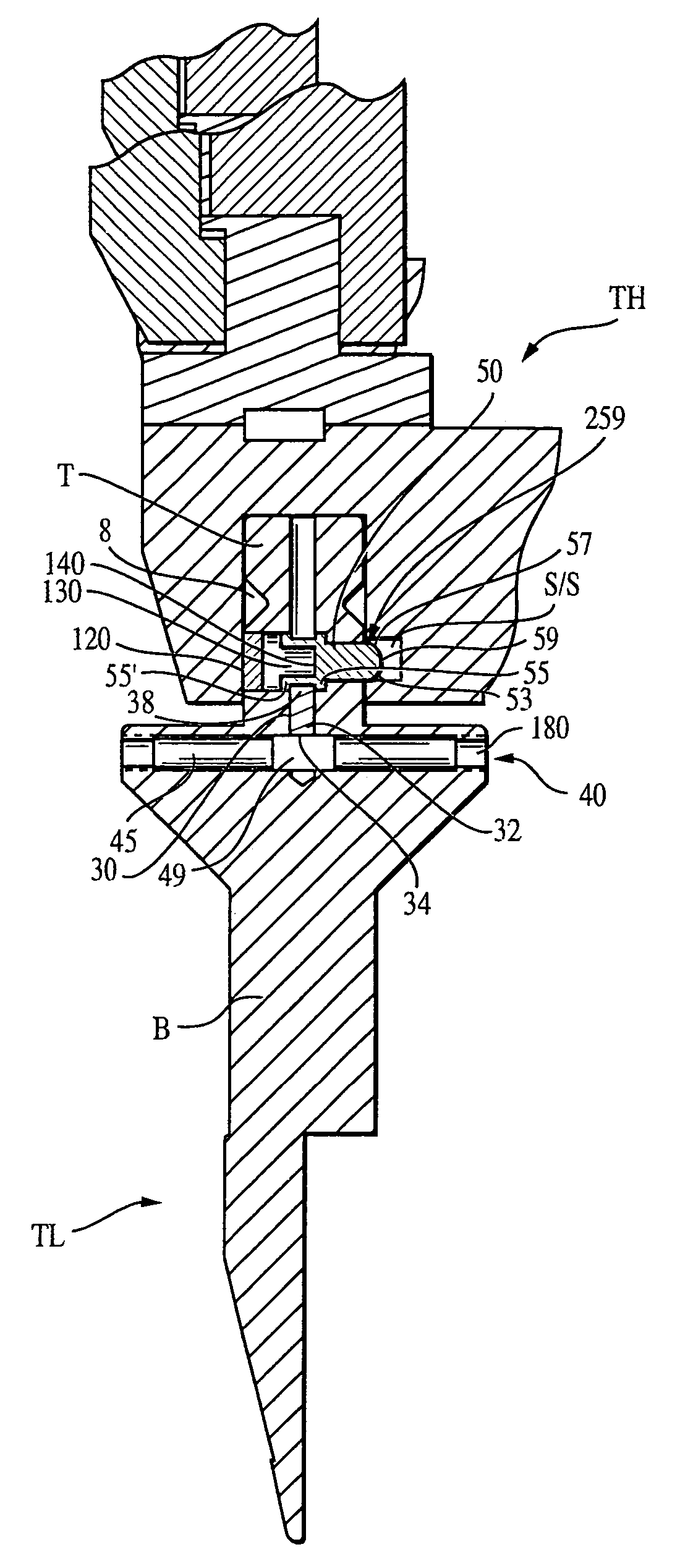 Press brake tool having lockable safety key