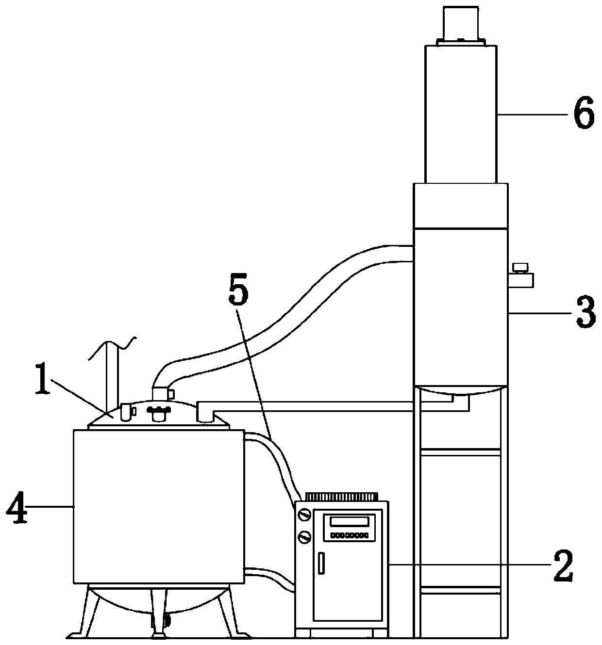 Refining equipment and refining process for phosphorus trichloride