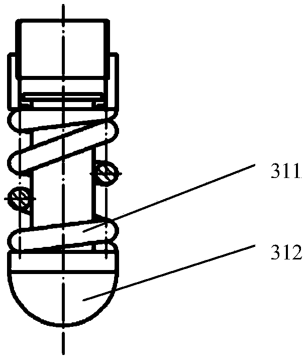 Replaceable foot structure for legged landing gear