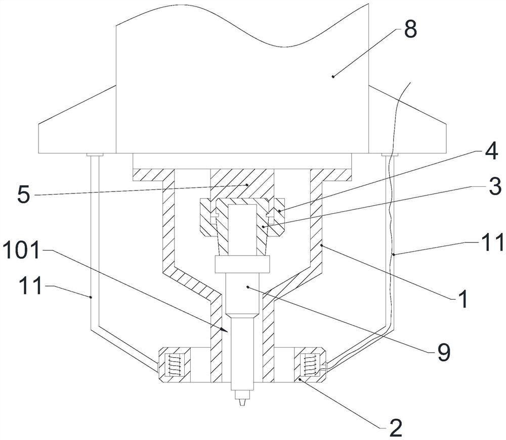 Static shoulder friction stir welding device and method applied to container side wall splicing