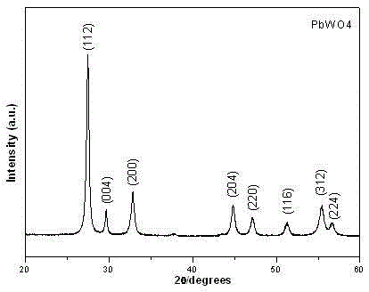 A kind of preparation method of spindle-shaped lead tungstate crystal