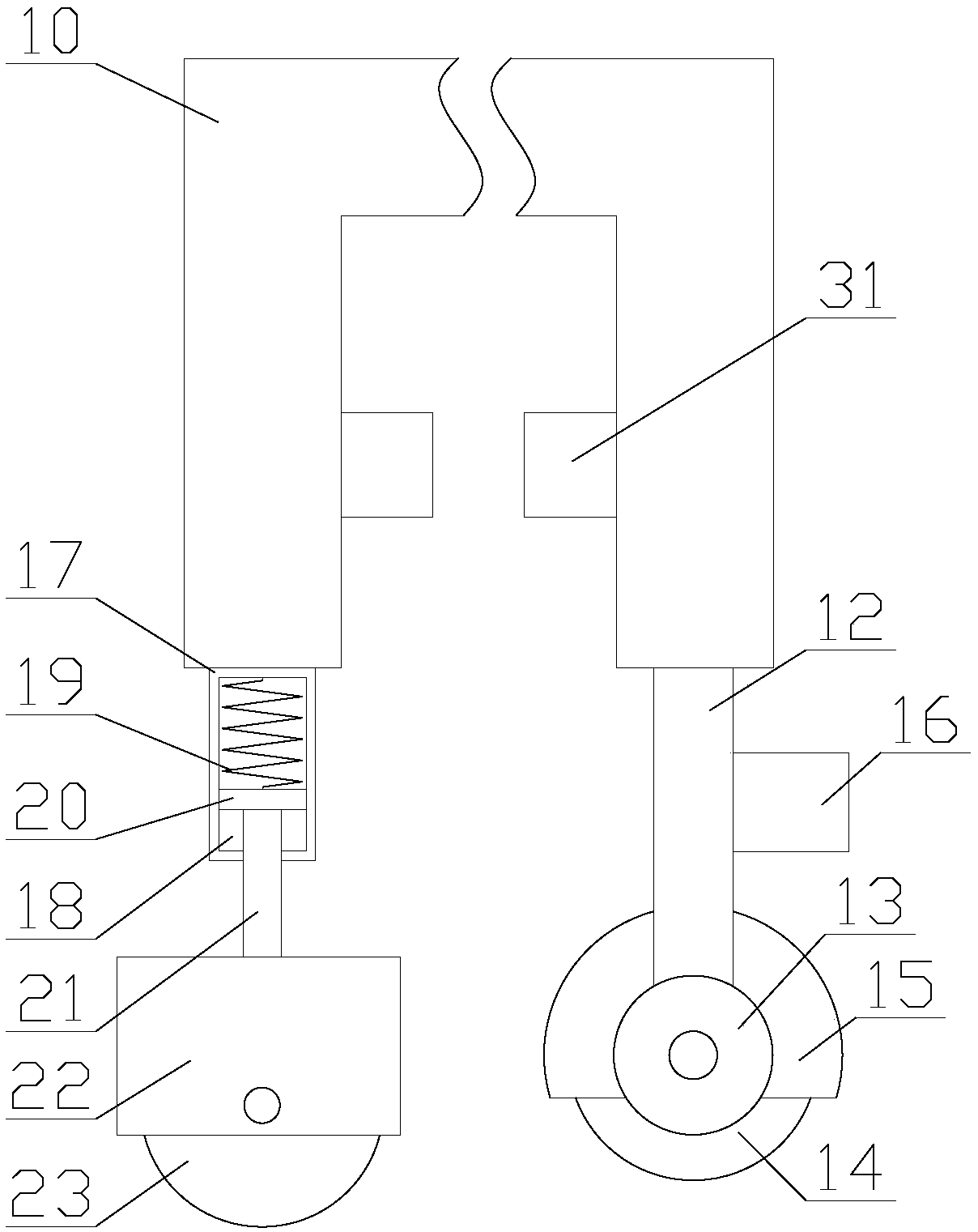 High cutting accuracy type ceramic tile cutting device