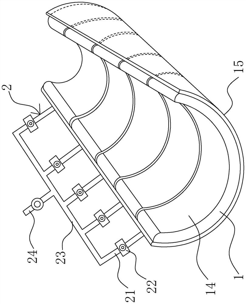 Positive pressure partition transparent adjustable limb wound hemostasis device