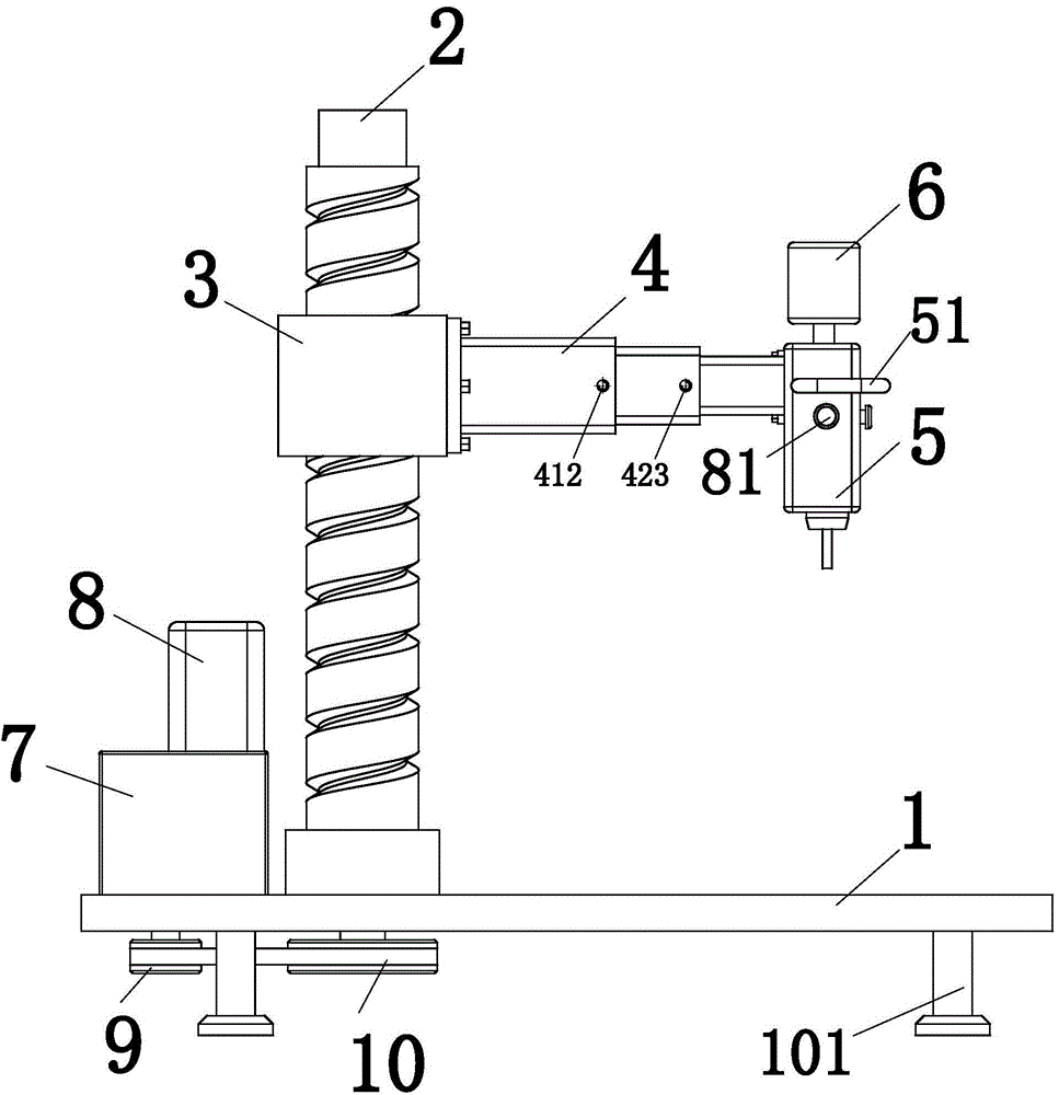 Radial drilling machine