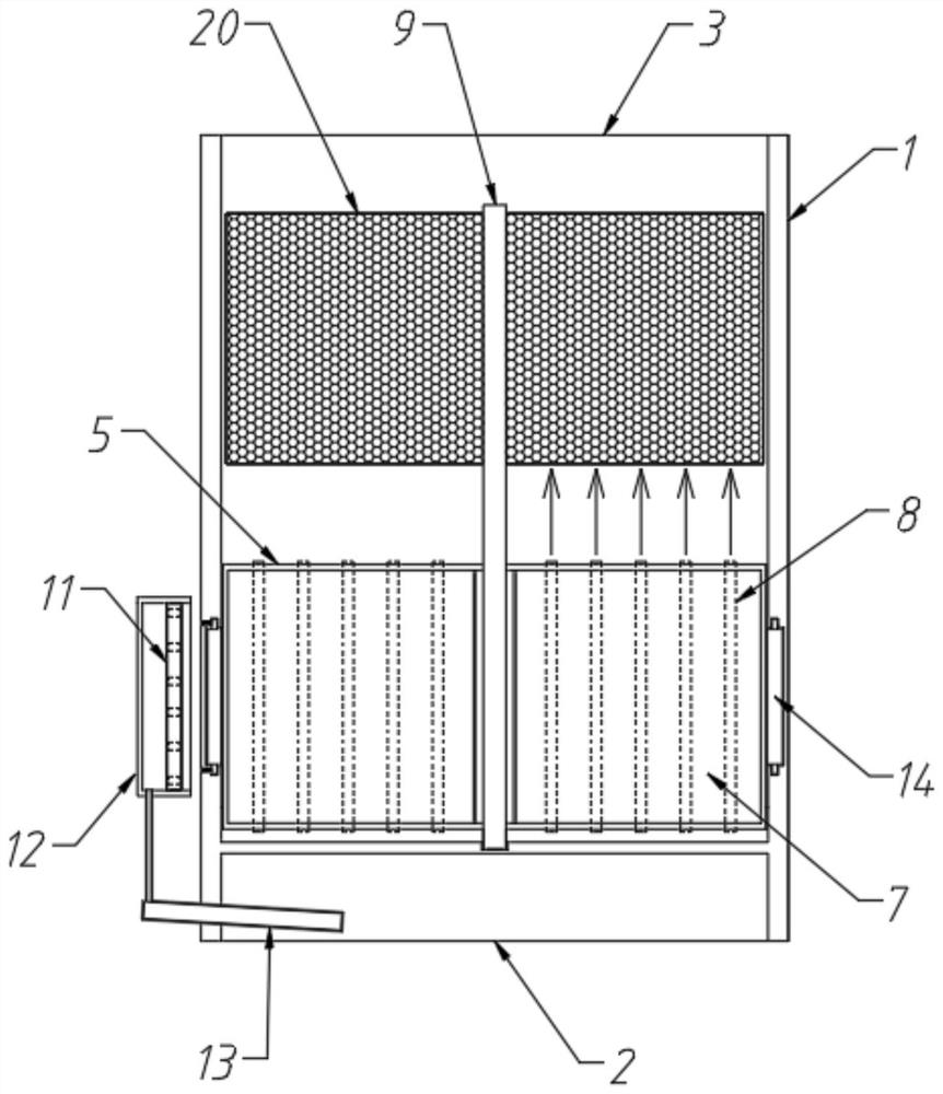 Gas purification device for paint drying equipment