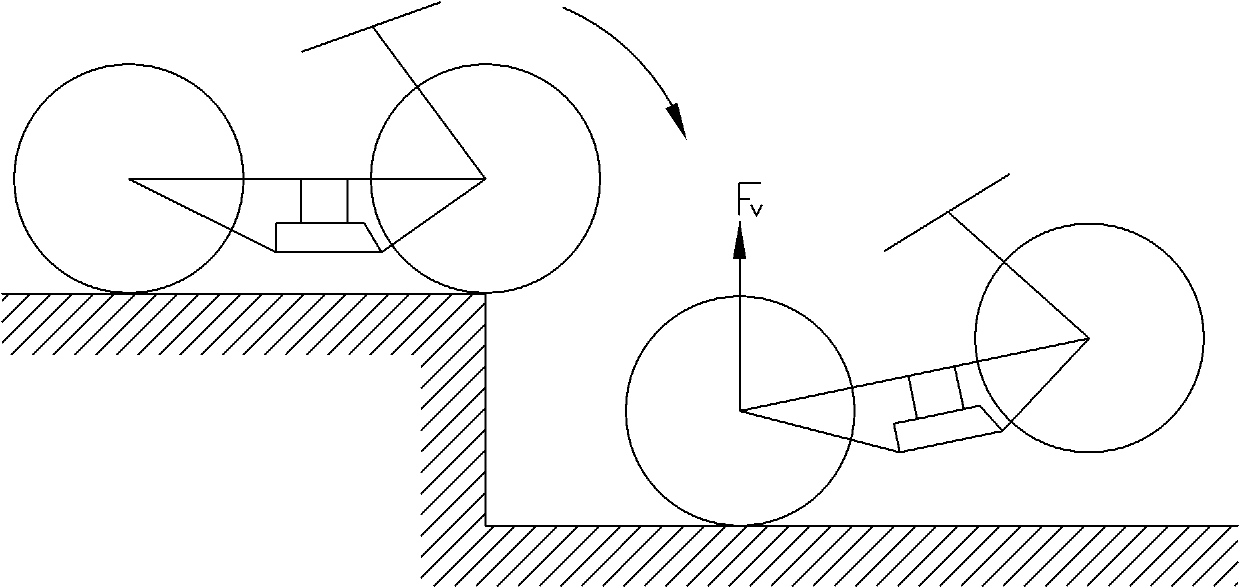 Device for testing vertical rigidity performance of motorcycle frame