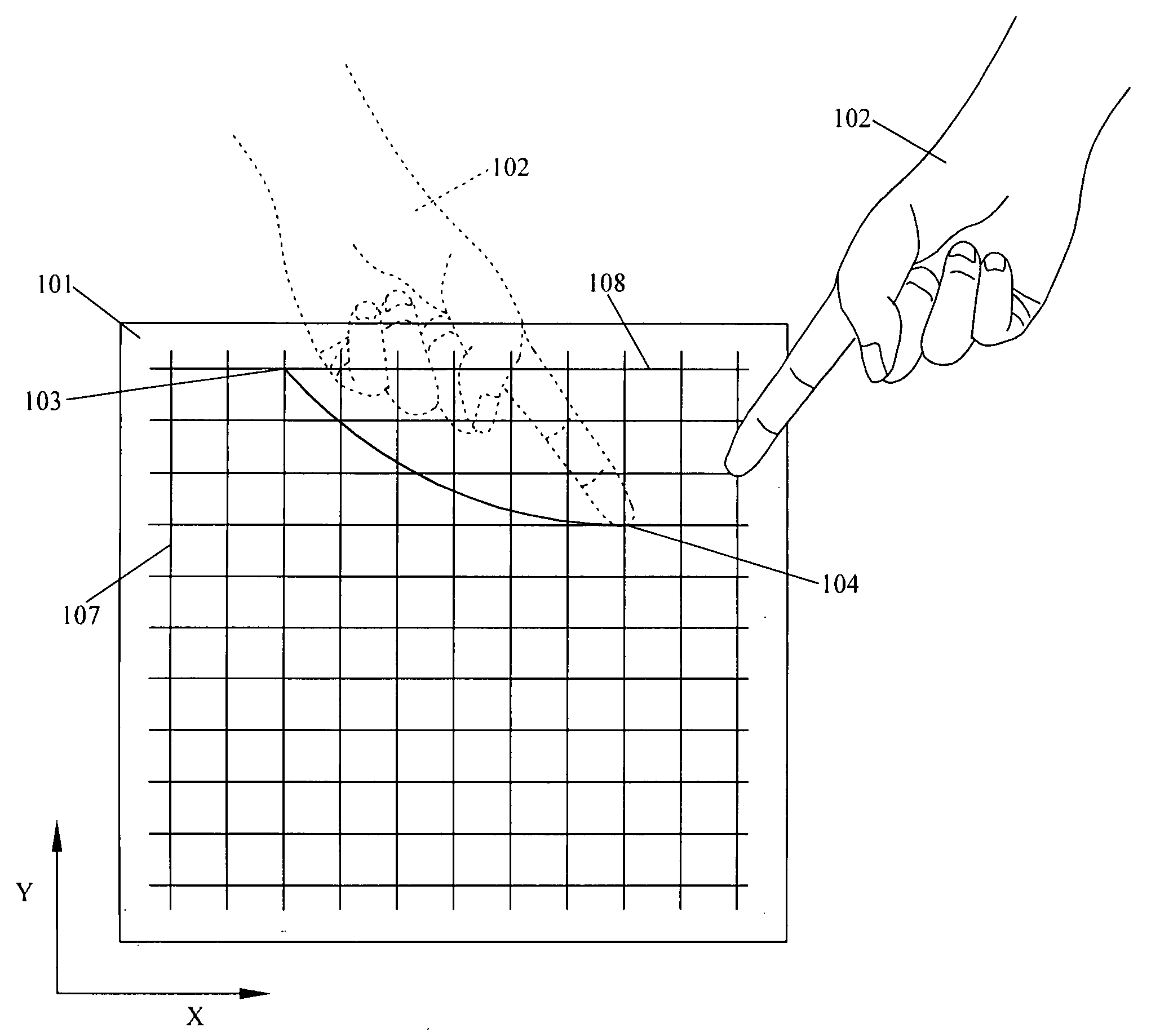 Sliding method for touch control