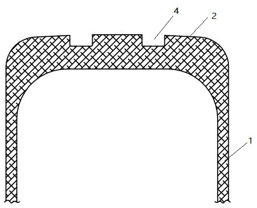 Combined snow tire