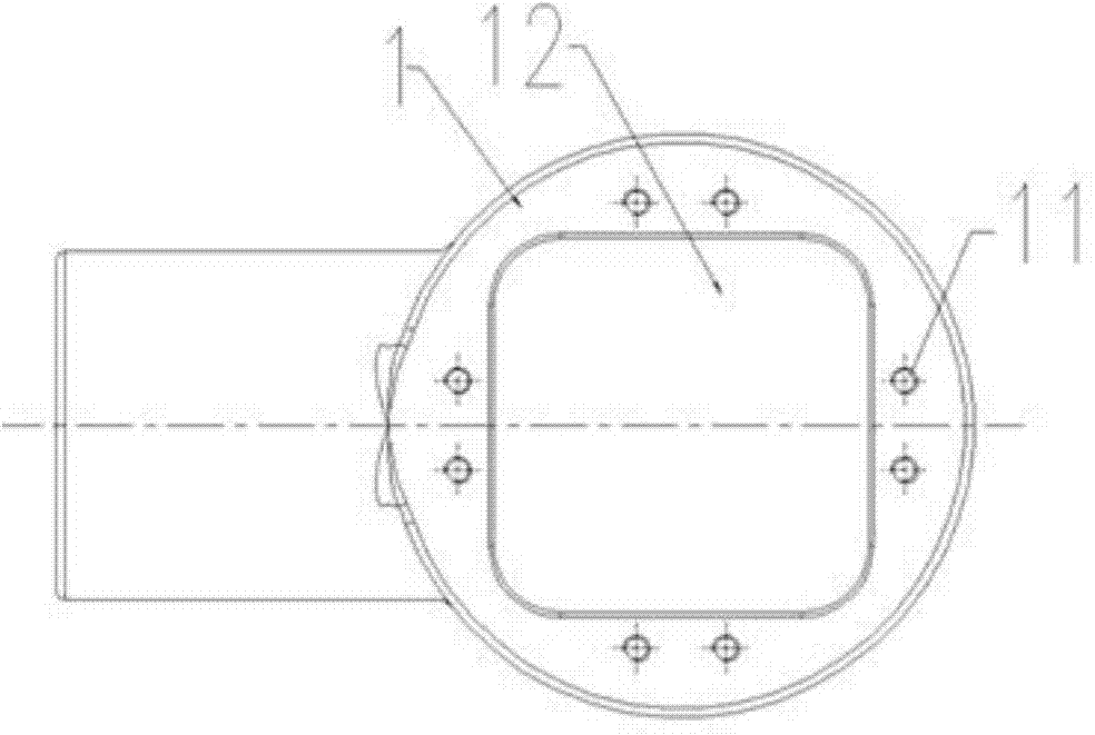 Soft connection device and embedded pole using the same