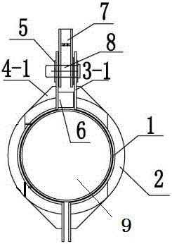 Arch rib buckling and hanging installing structure of steel pipe arch bridge