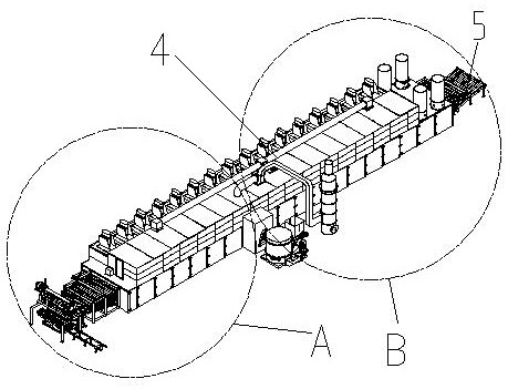 Automatic veneer drying device