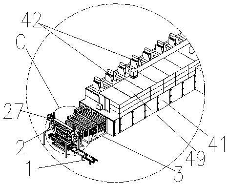 Automatic veneer drying device