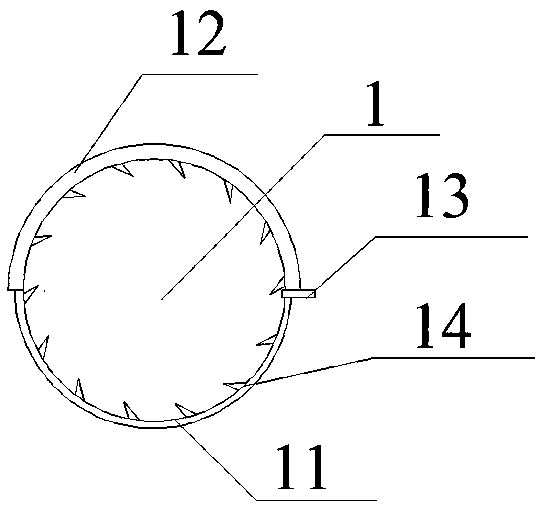 A combined device and method for treating cuts after tree trunking