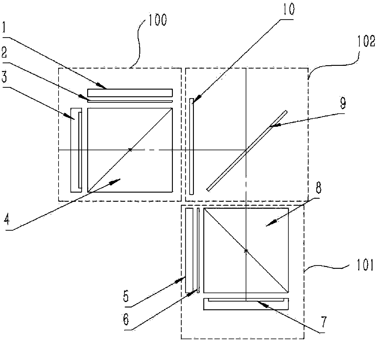 Spliced optical imaging system