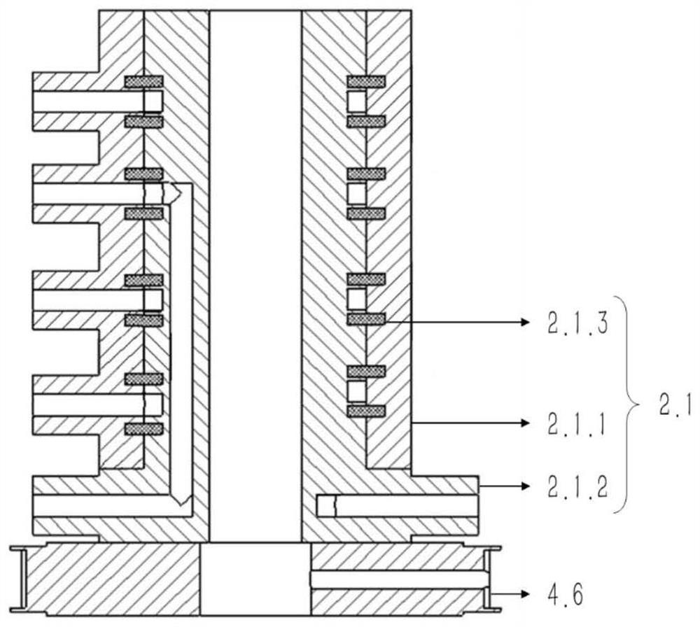 Rotatable inner hole laser cladding device