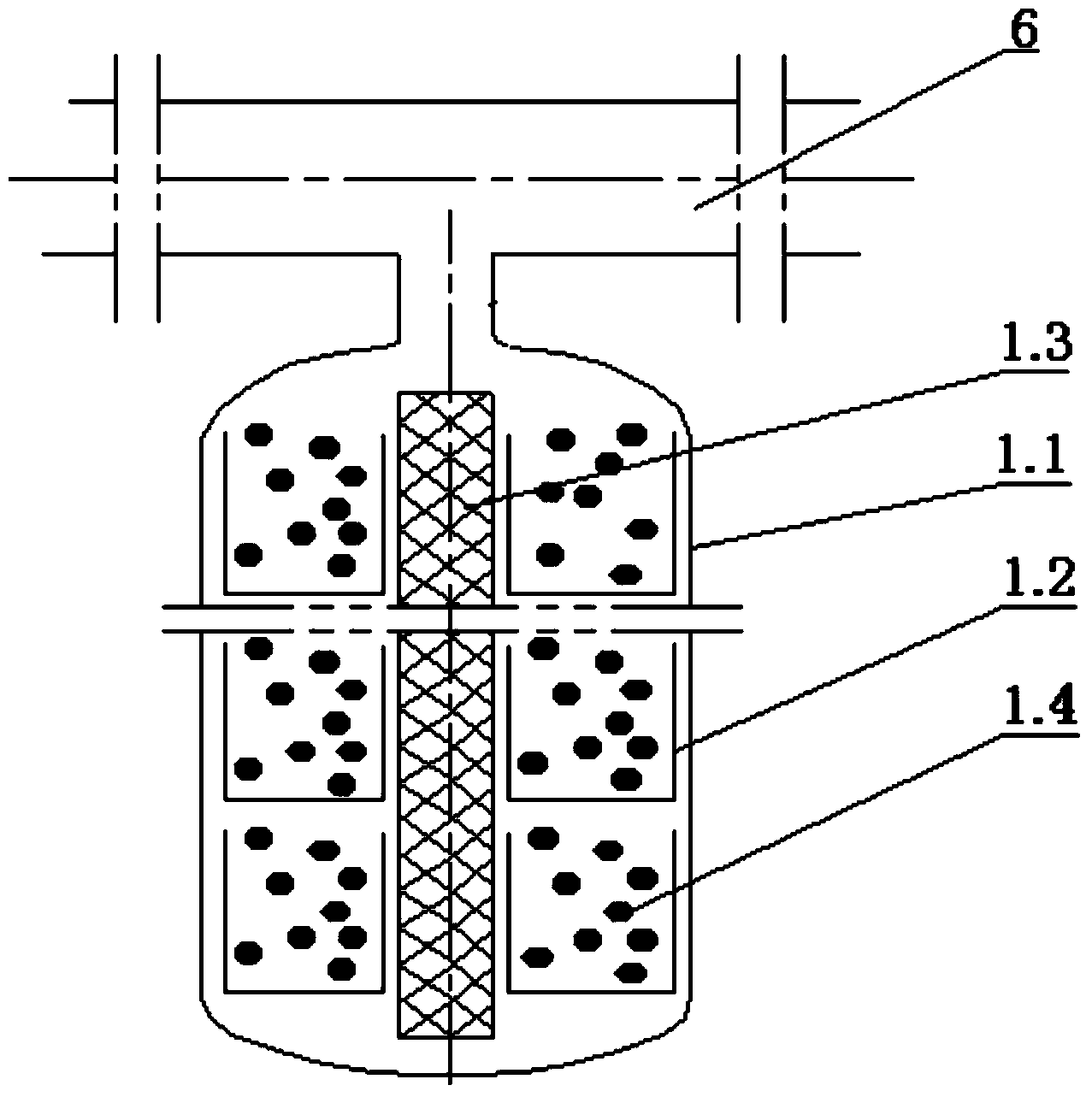 Chemical adsorption refrigeration system driven by taking engine tail gas as energy