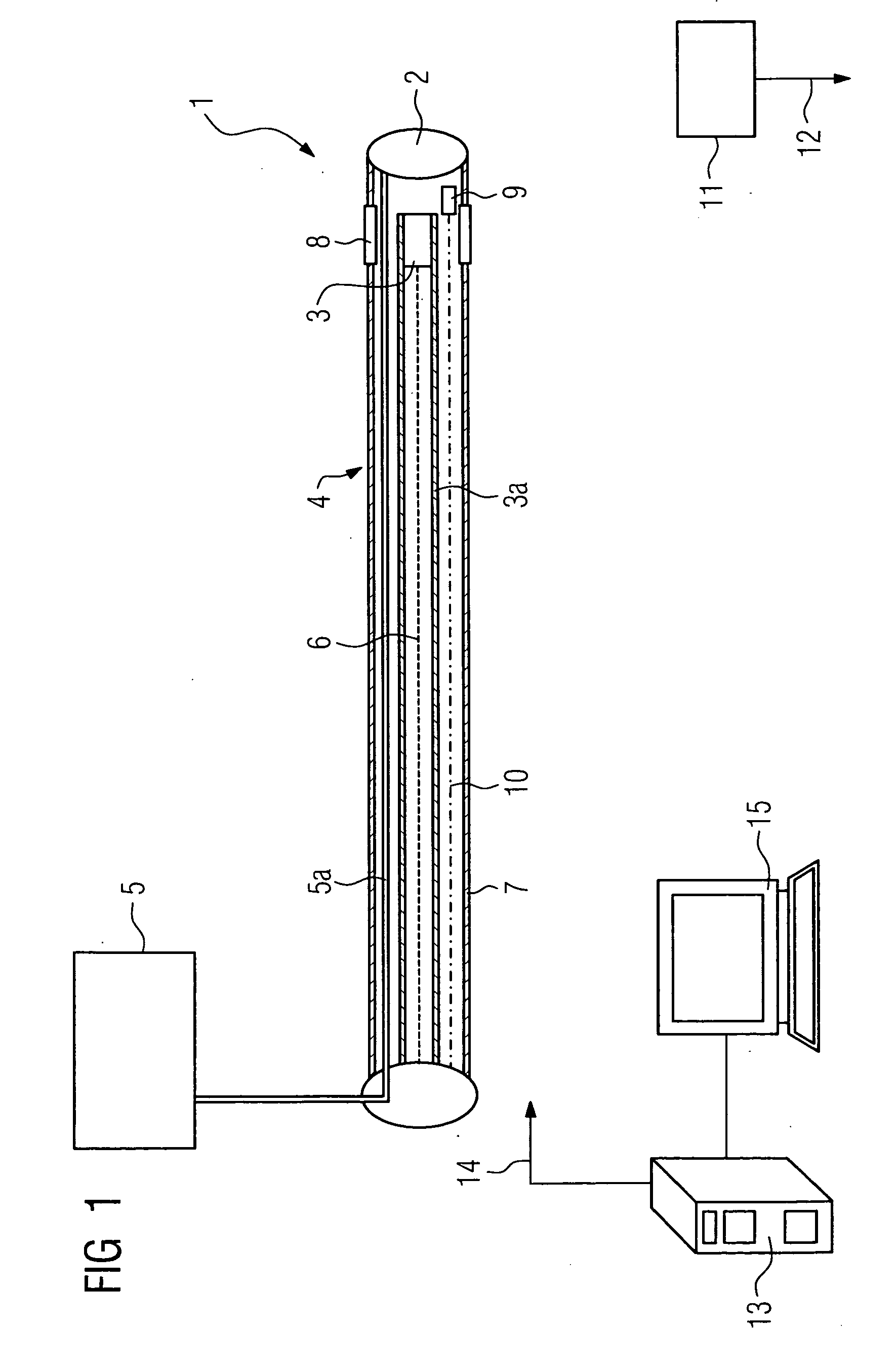 Myocardial tissue ablation device for treatment of cardiac arrhythmias by ablation of myocardial tissue in a patient as well as associated catheter and associated method