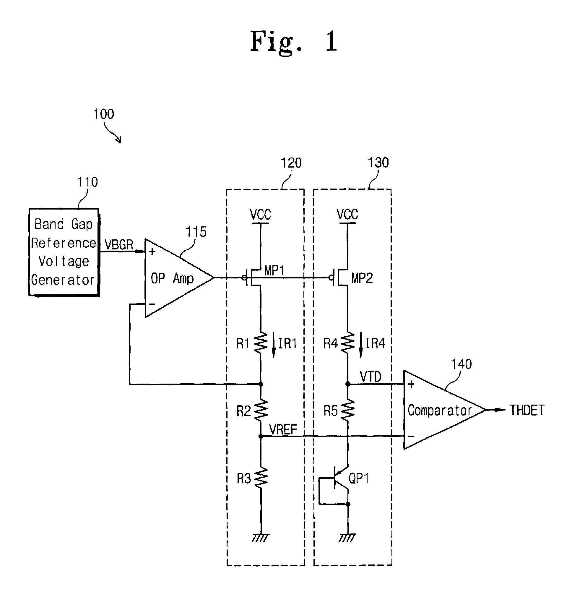 Temperature detection circuit insensitive to power supply voltage and temperature variation