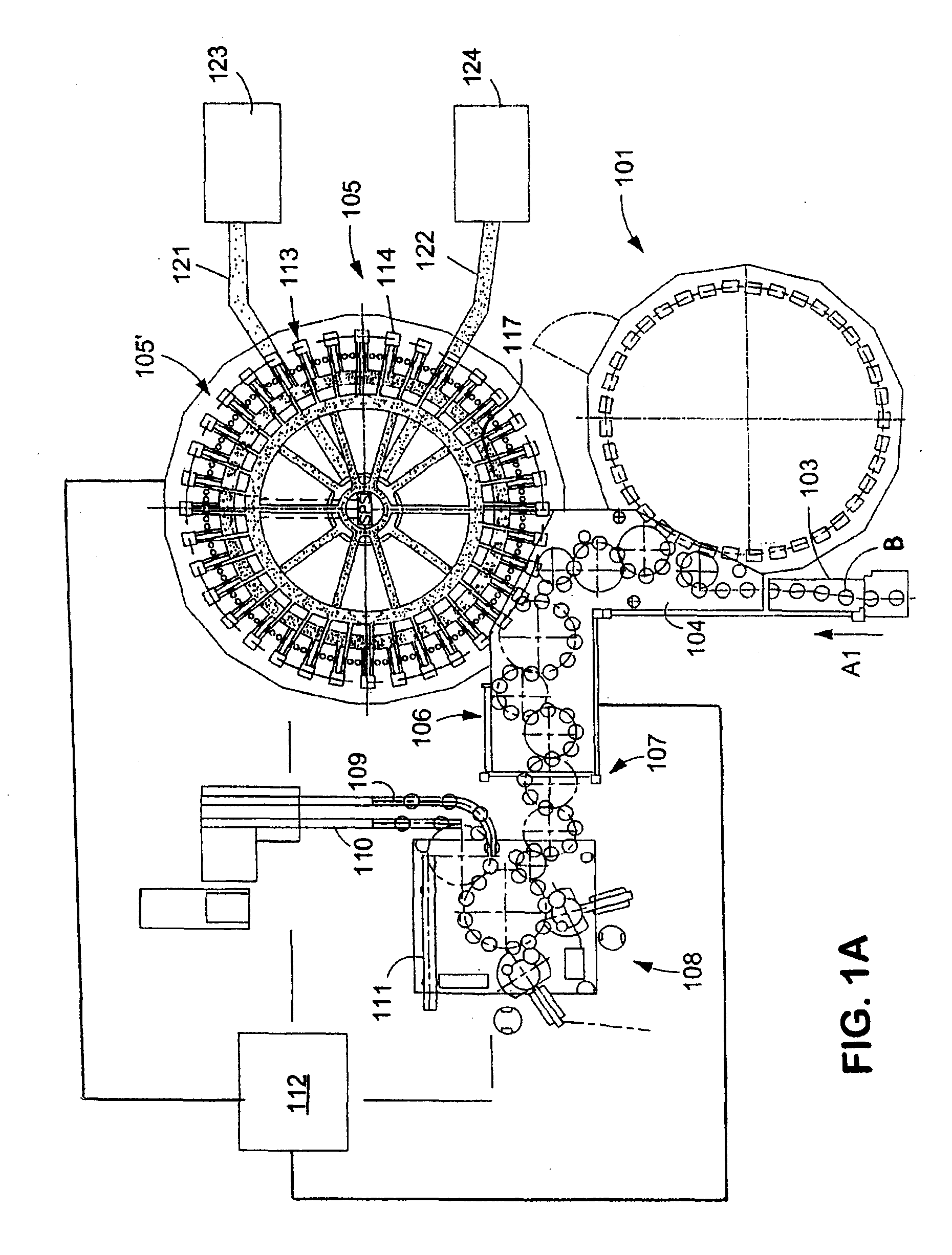 Beverage bottling plant for filling beverage bottles having a bottle handling station and a method of operation thereof