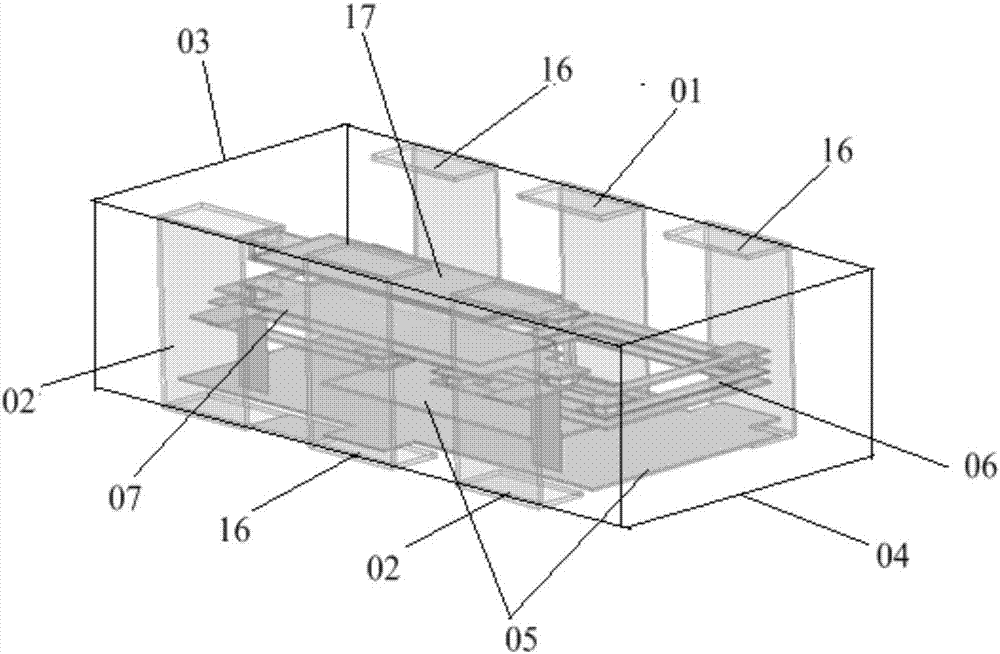 Laminated type power distribution module and manufacturing method thereof