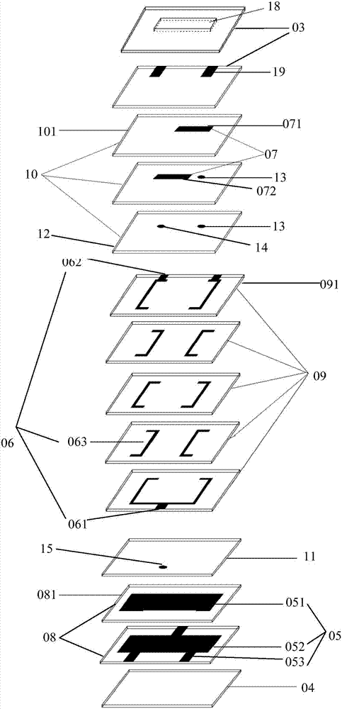 Laminated type power distribution module and manufacturing method thereof