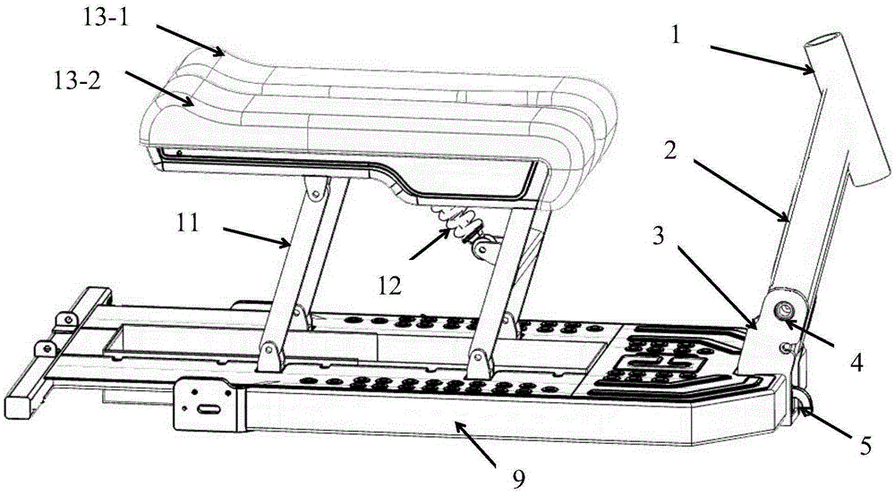 Folding electric tricycle