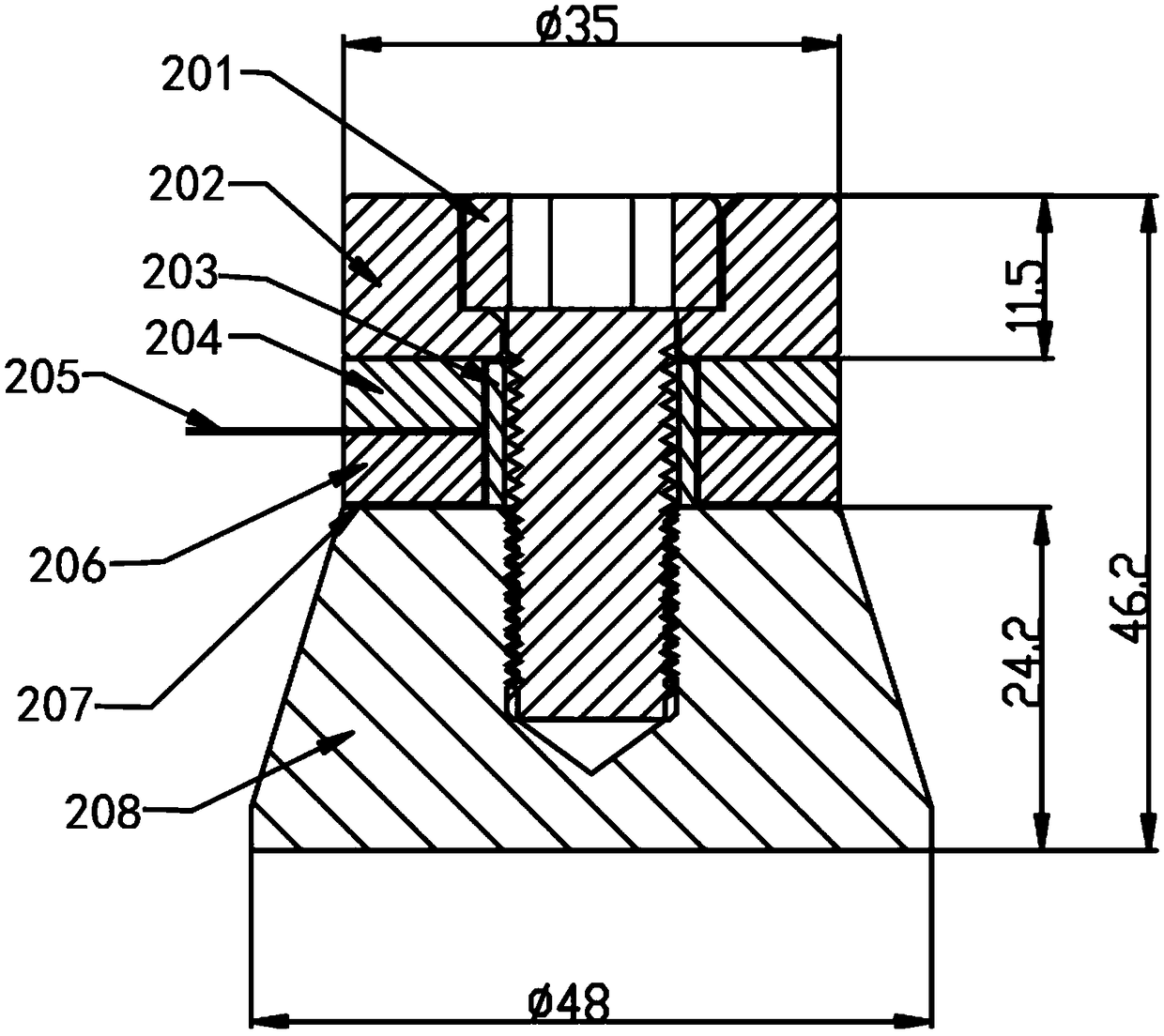 Suspension type wine ageing device and method