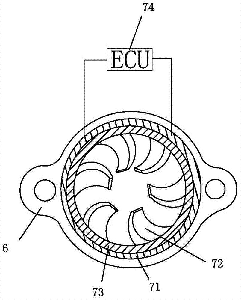 Three-way catalyst with flow rectifier