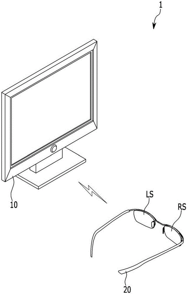 Shutter glasses, method for driving the shutter glasses, and display device using the same