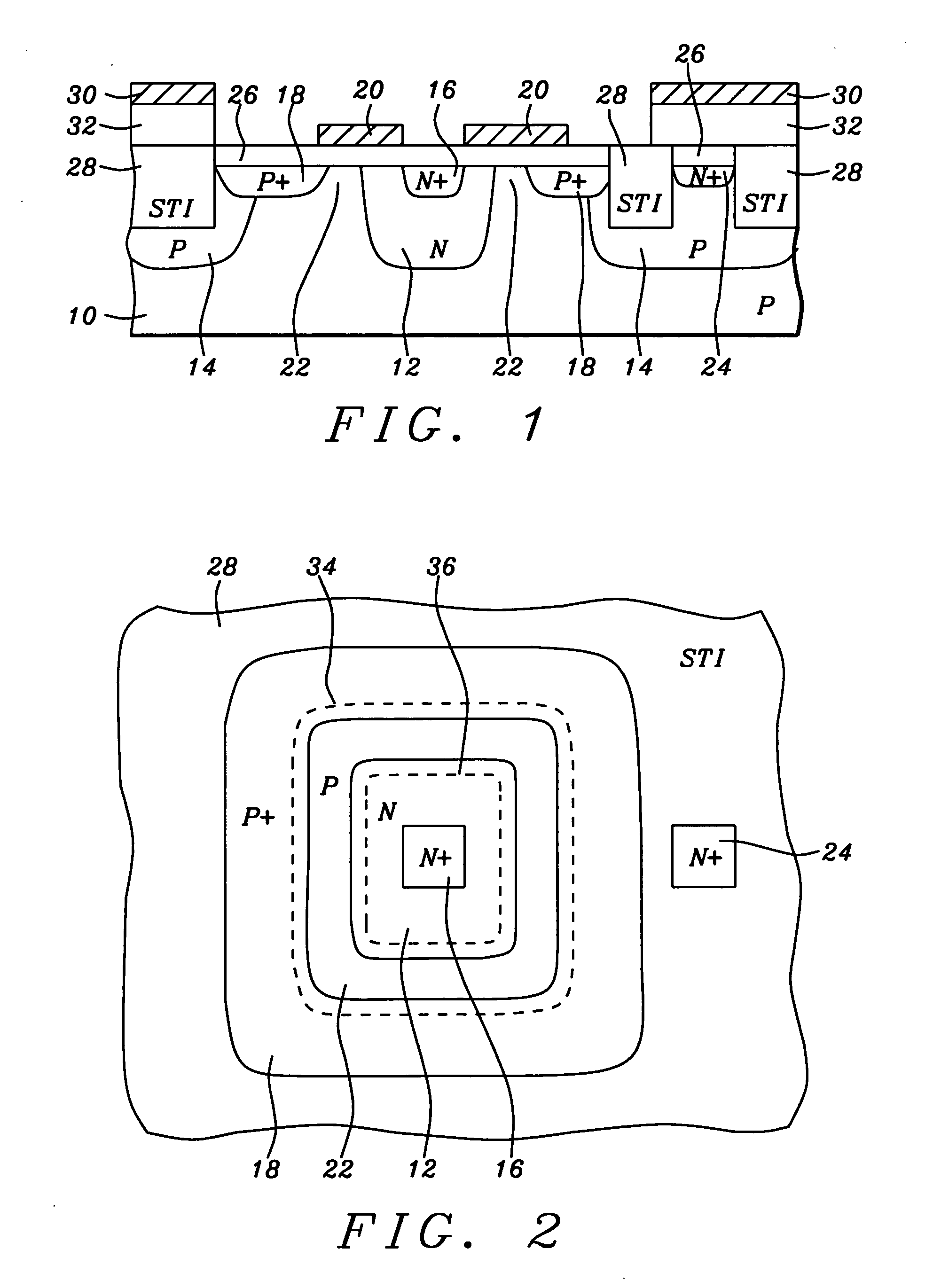 CMOS active pixel sensor with improved dark current and sensitivity