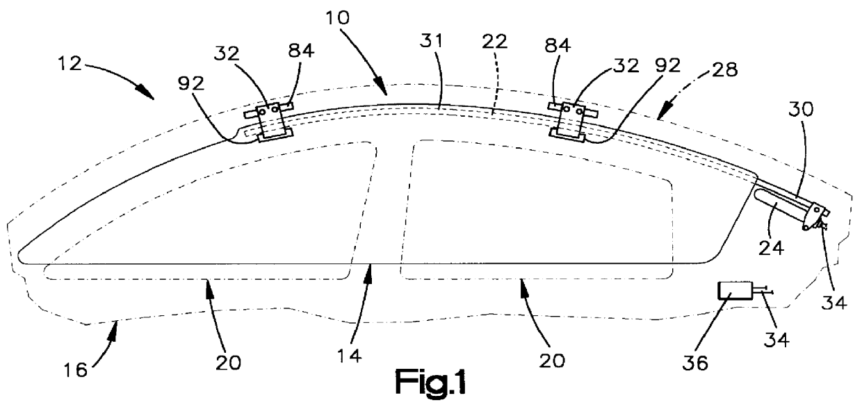 Support device for a vehicle occupant safety apparatus