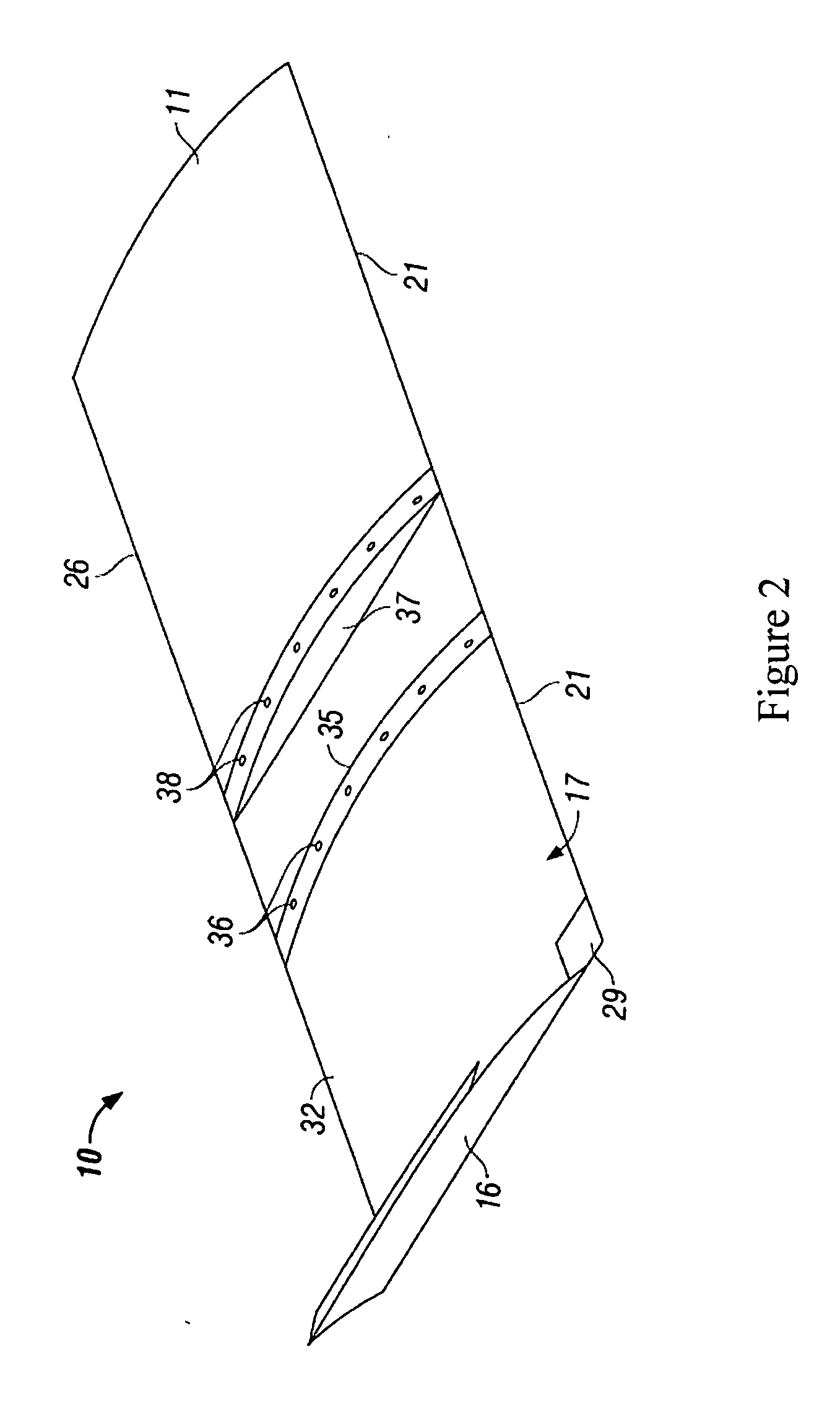 Fluid flow control device for an aerofoil