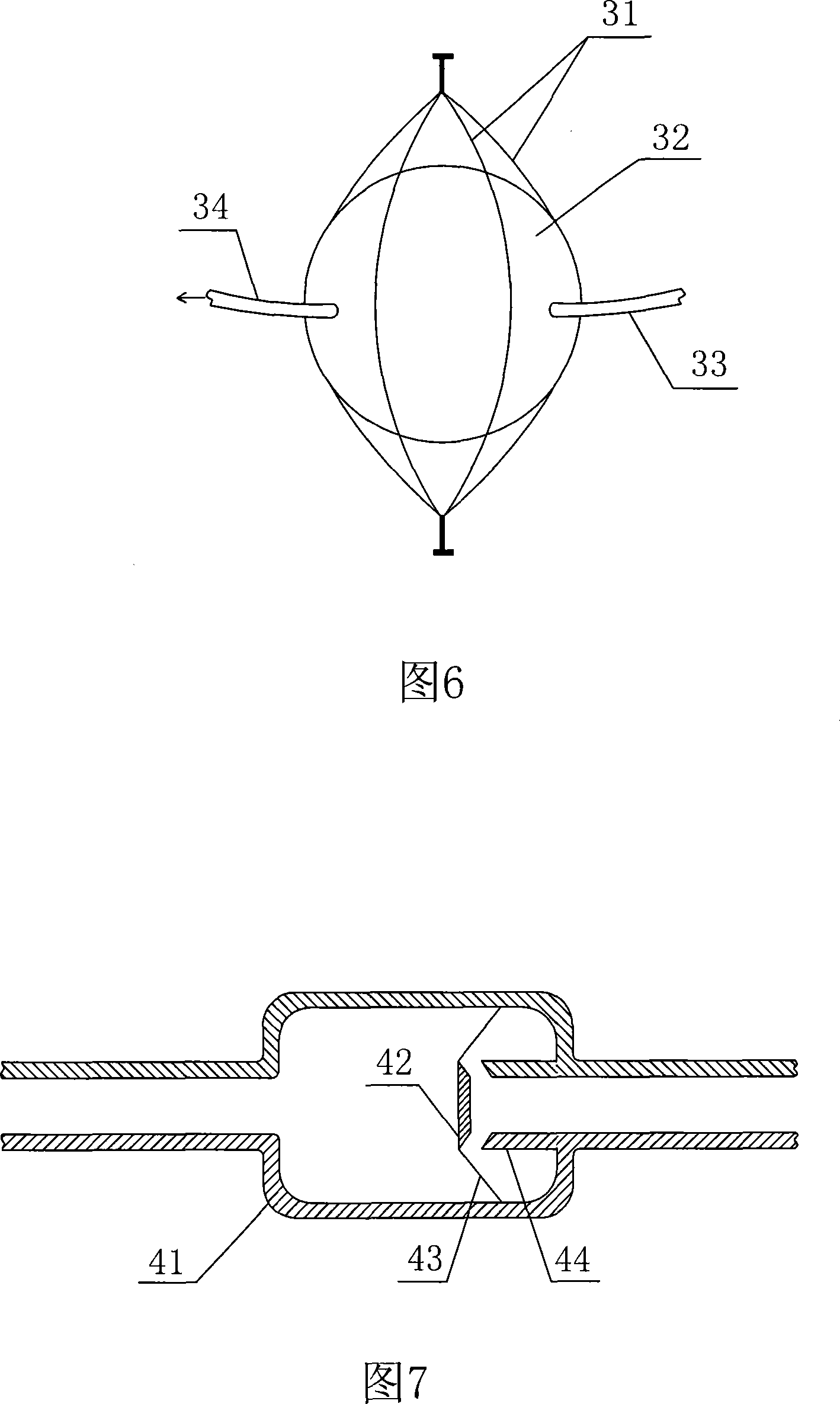 Automatic expanding device for implantation in human body