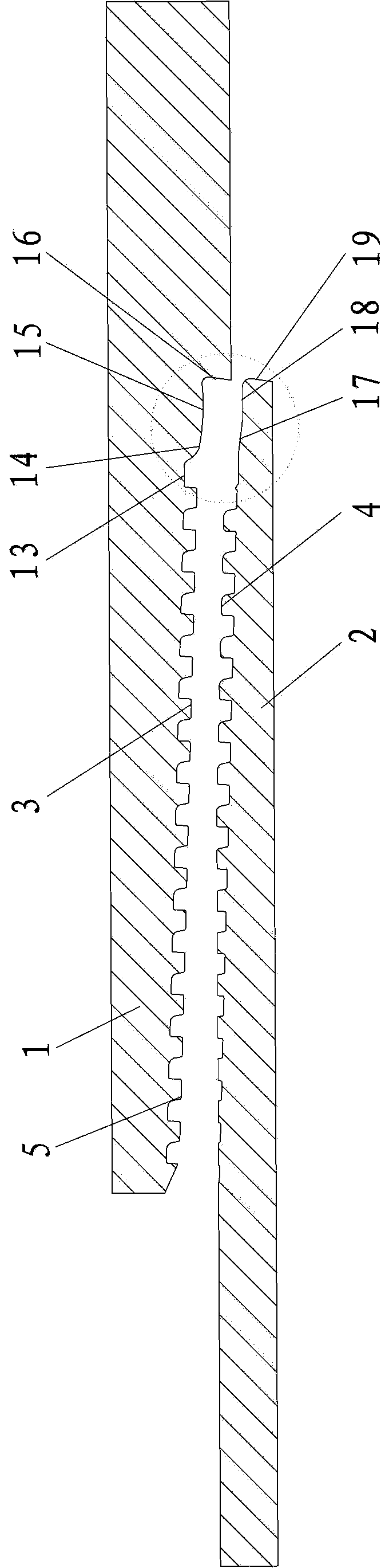 Anti-bonding three-stage end surface metal sealing threaded connector for titanium alloy pipe