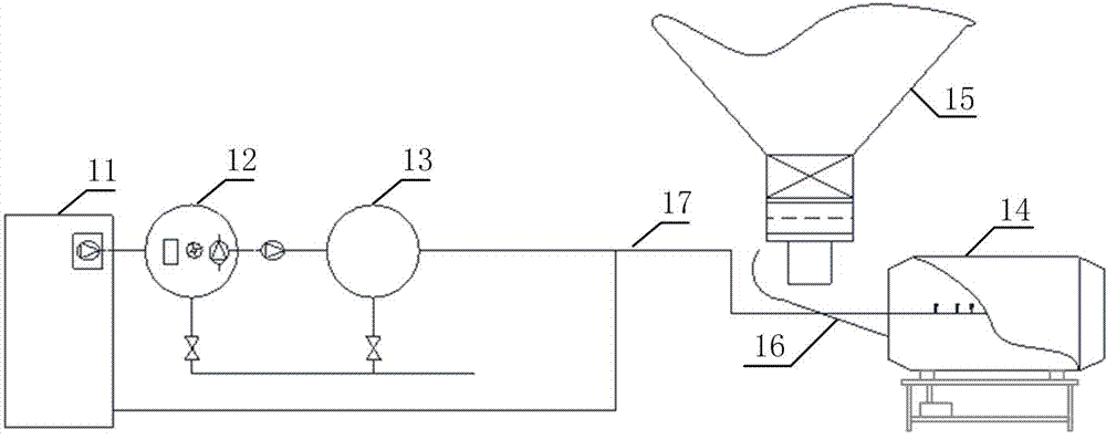 System and method for mixing expanded perlite plate raw materials