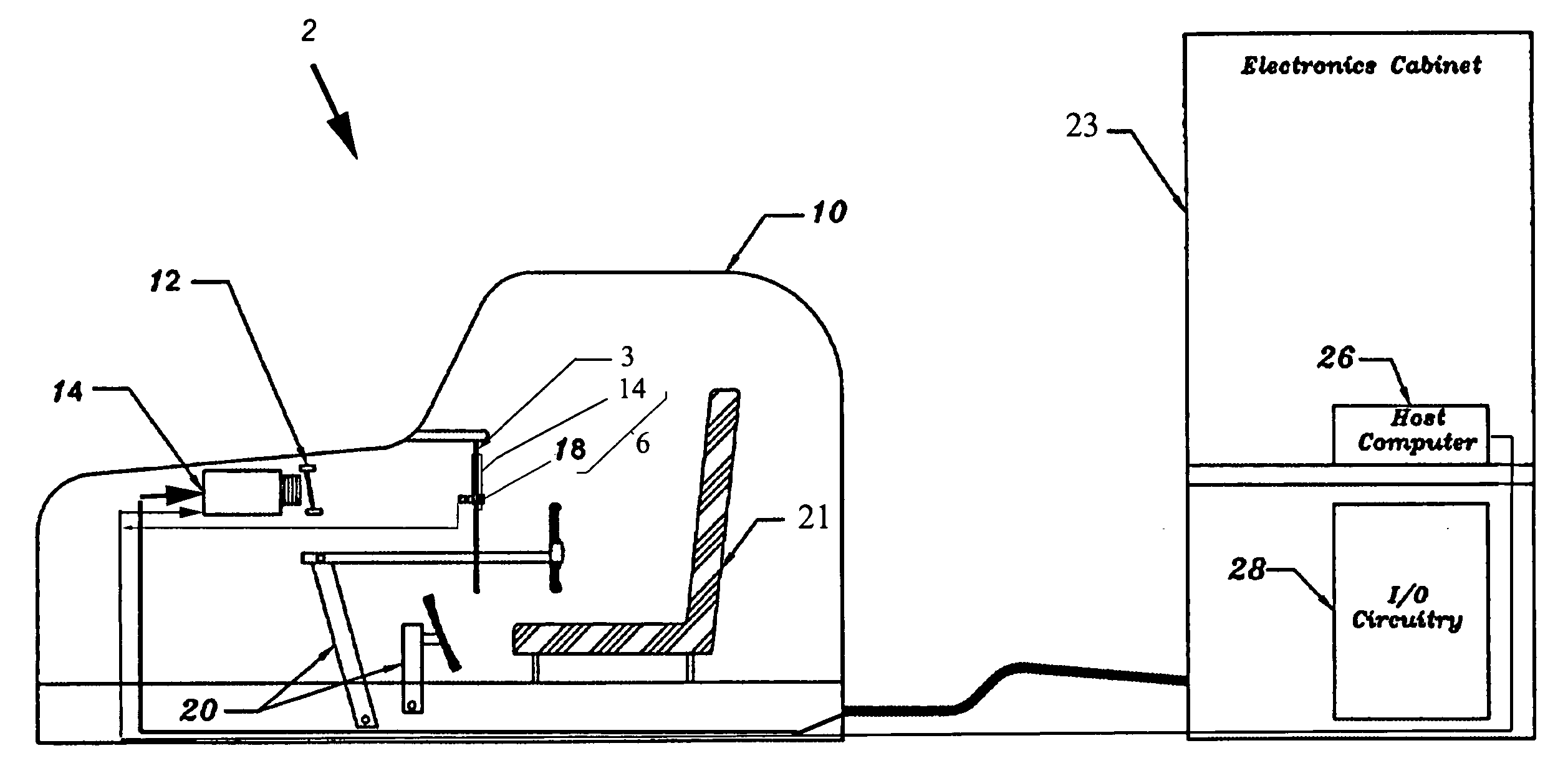 Flight simulator panel with active graphic display instrumentation