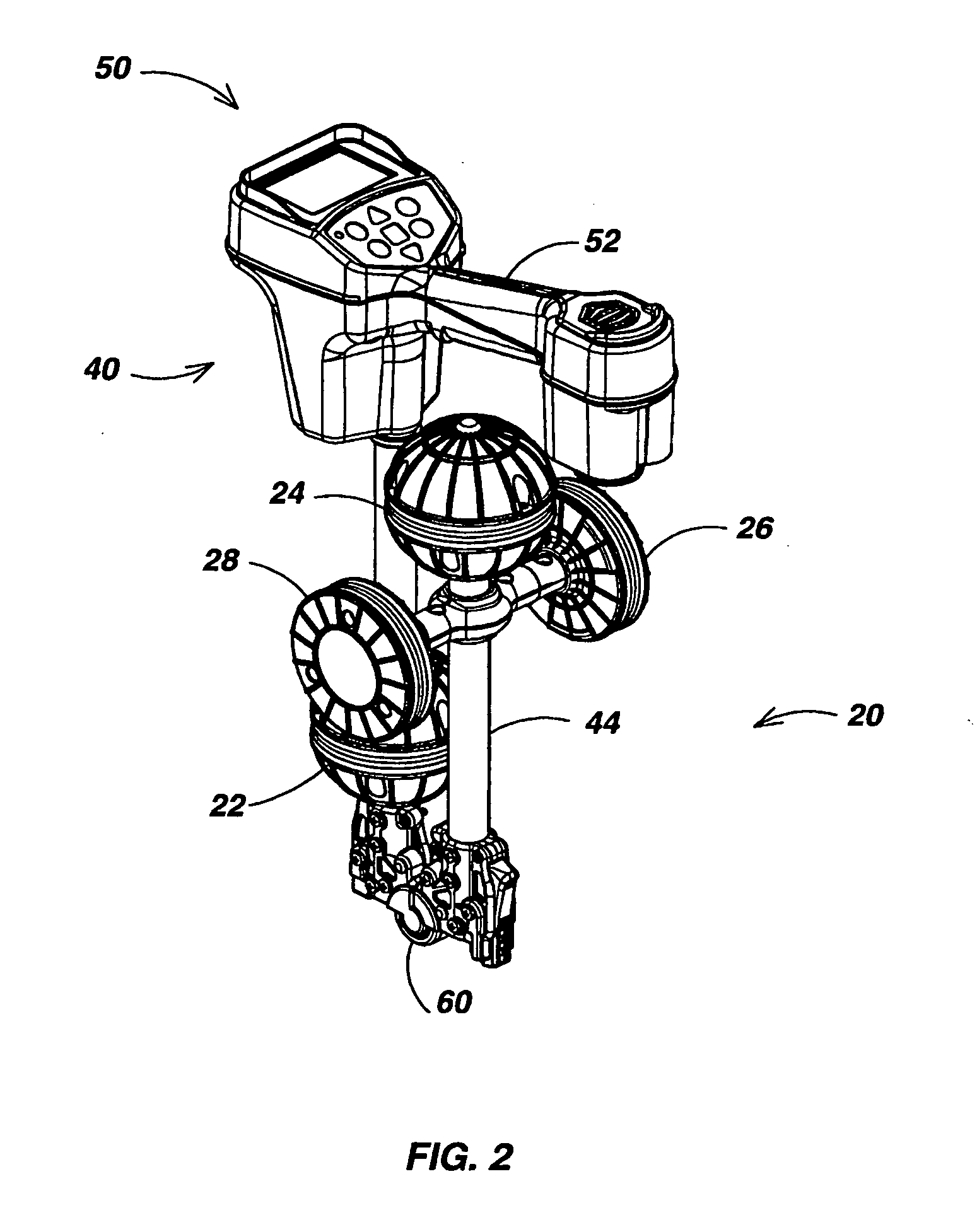 Locator with apparent depth indication