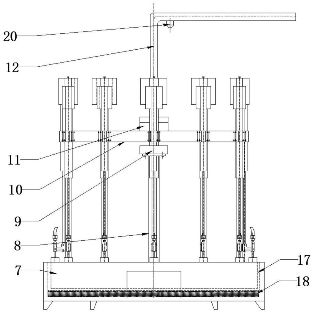 Nitrogen blowing instrument automatic control device and monitoring control method