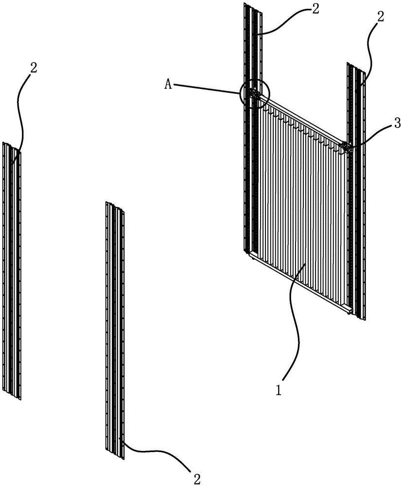 Layering device of container