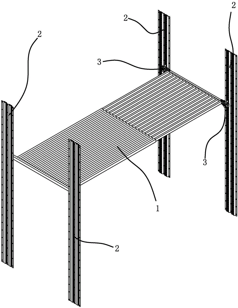 Layering device of container