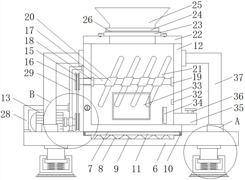 Stable pulping and stirring robot